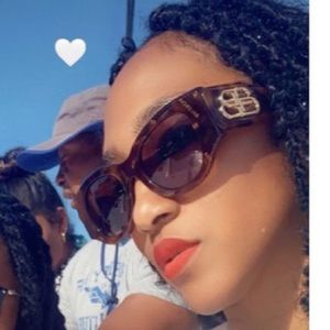 Balenciaga BB0070S - 007 Havana Fashion BB Logo